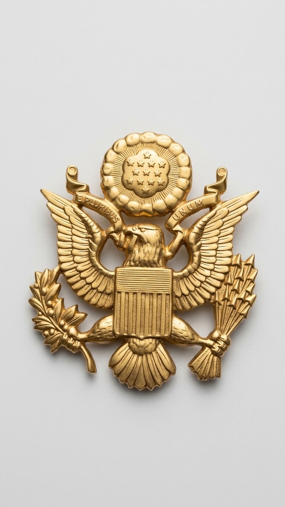 U.S. Army Officer Service Cap Insignia
